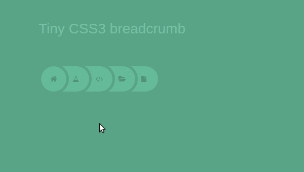 Tiny css3 round breadcrumb
