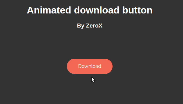 Animated download button