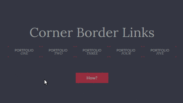 Corner border link