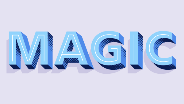 Layered fonts in css using rig shaded