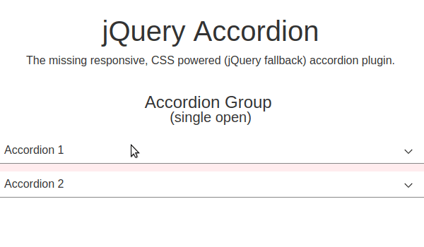 Jquery simple accordion plugin