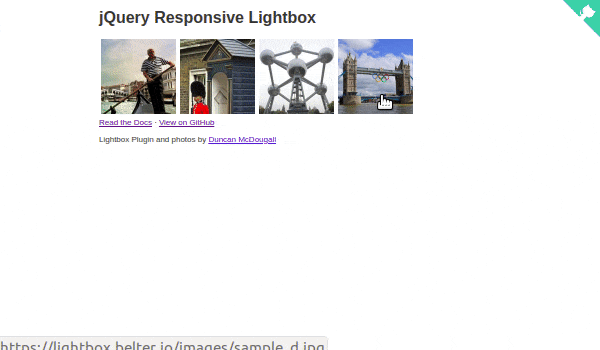 Jquery responsive lightbox