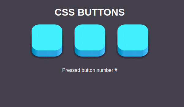 Custom 3d buttons in pure css
