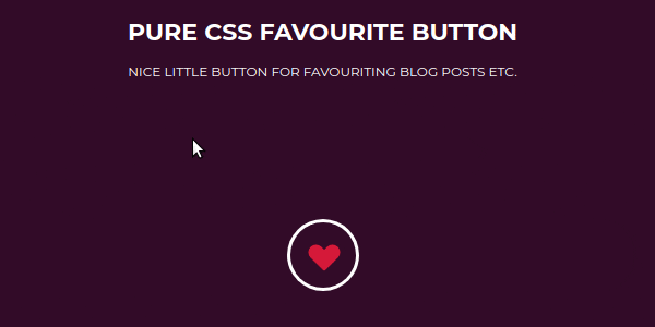 Pure css favorite button