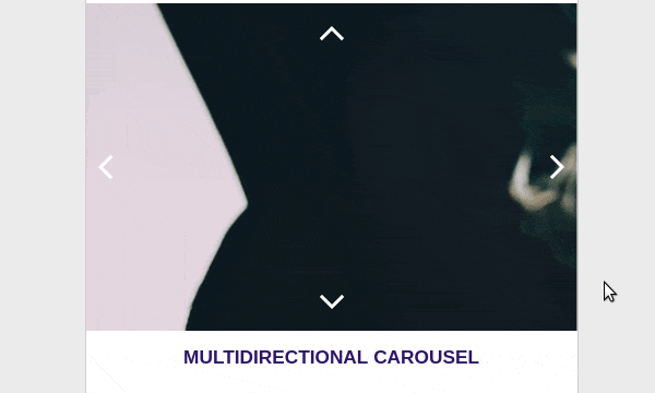 Multidirectional email carousel