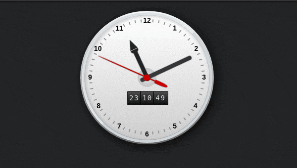CSS3 working clock