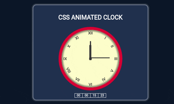 10 CSS Analog Clocks | FrontBackend