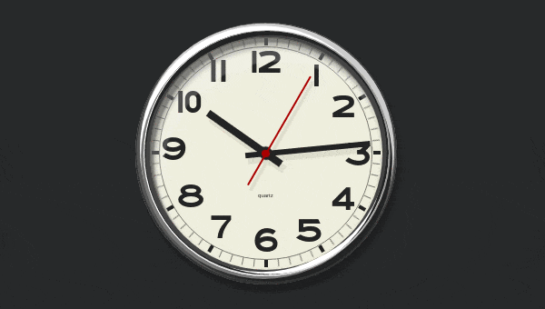 Wall clock in css3