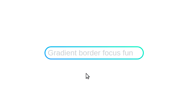 Input field with gradient border