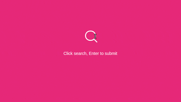 Nearly css3 animated search input