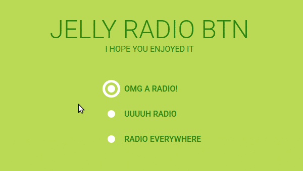 Jelly radio button