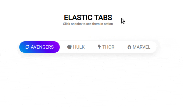 Elastic tabs