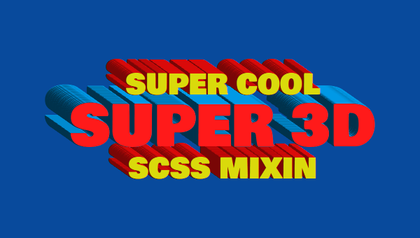 Super cool 3d text