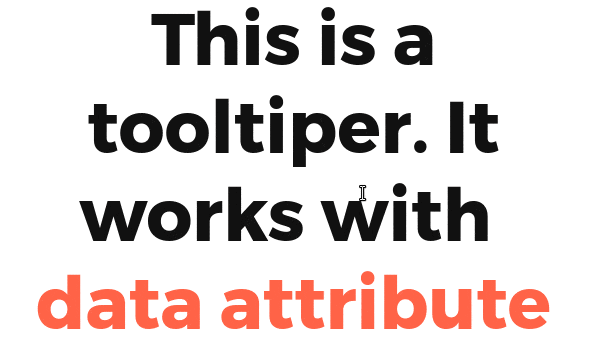 Tooltiper with data attribute