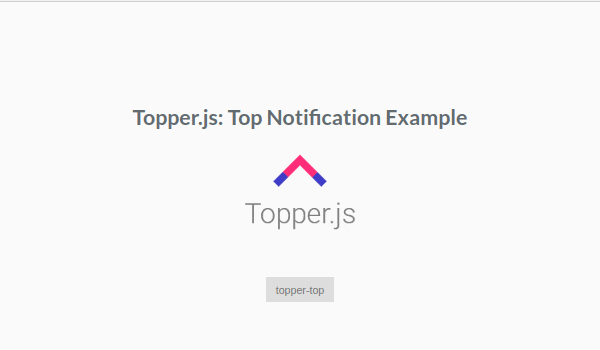 Top notification jquery plugin