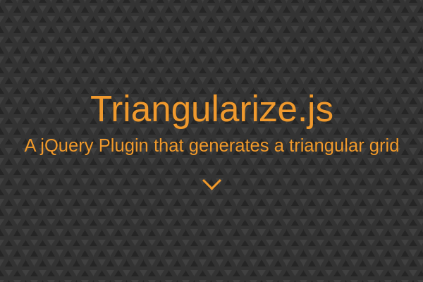 Jquery plugin generating triangular background grid