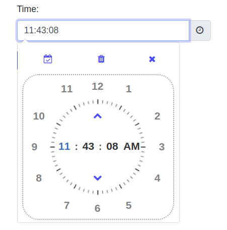 Spring Boot + Bootstrap + Thymeleaf Time Picker